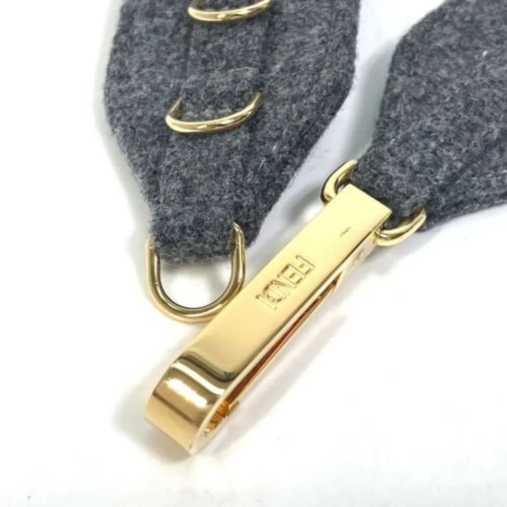 UNUSED FENDI 8C0627 belt felt gray